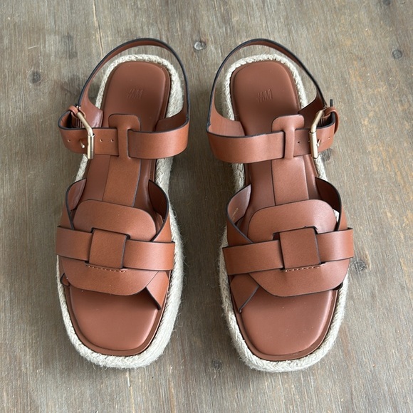 H&M Platform Espadrille Sandals EU 38 - Picture 8 of 16